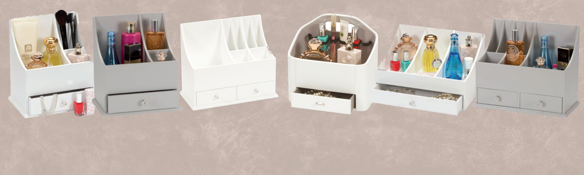 Stylish Makeup and Cosmetic Holders